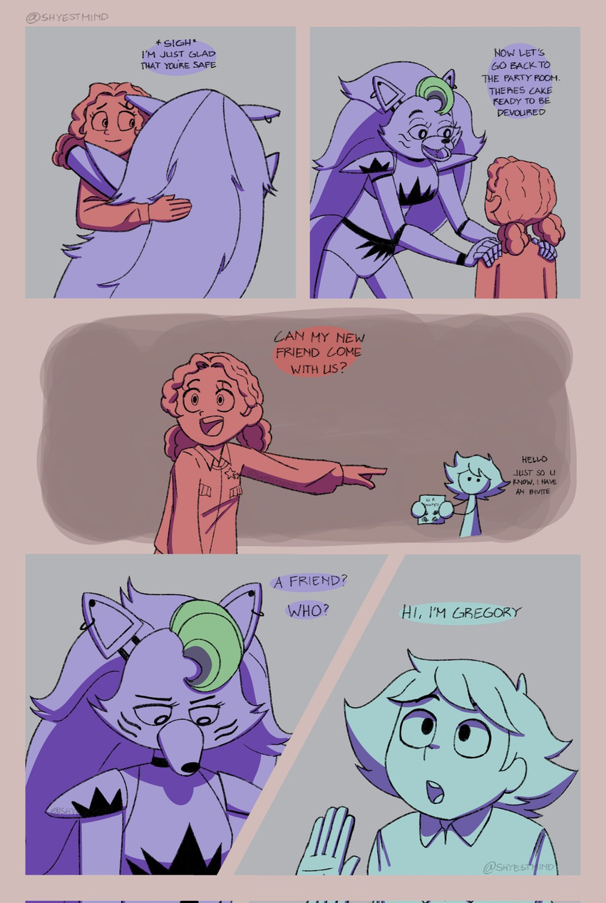 cassie, gregory, and roxanne wolf (five nights at freddy's: security breach ruin and etc) created by shyestmind