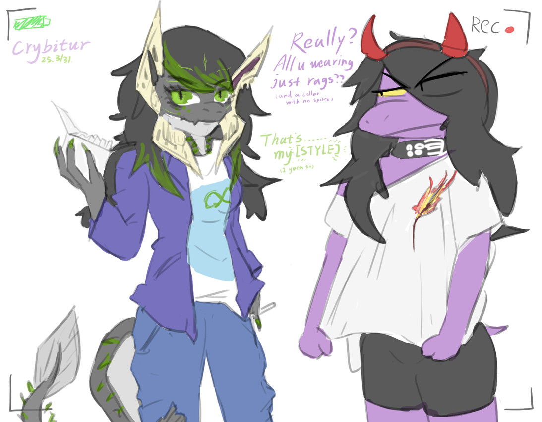 susie and suwyzid (undertale (series) and etc) created by crybitur