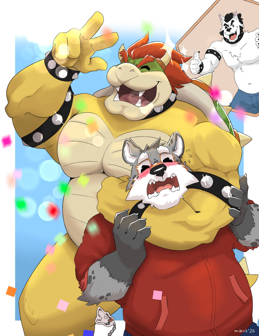 bowser, gary anderson, and langdon marston (mario bros and etc) created by elmaus