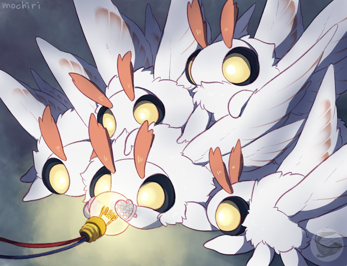 lightbulb moth created by mochiri