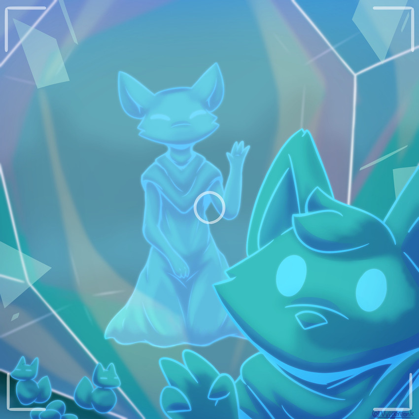 ruin seeker and the heir (tunic (video game)) created by vvipereonk