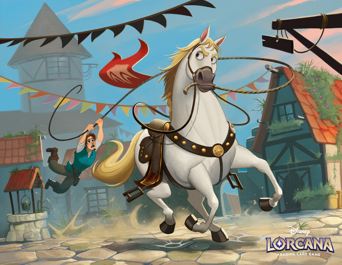 flynn rider and maximus (tangled (disney) and etc) created by federico maria cugliari