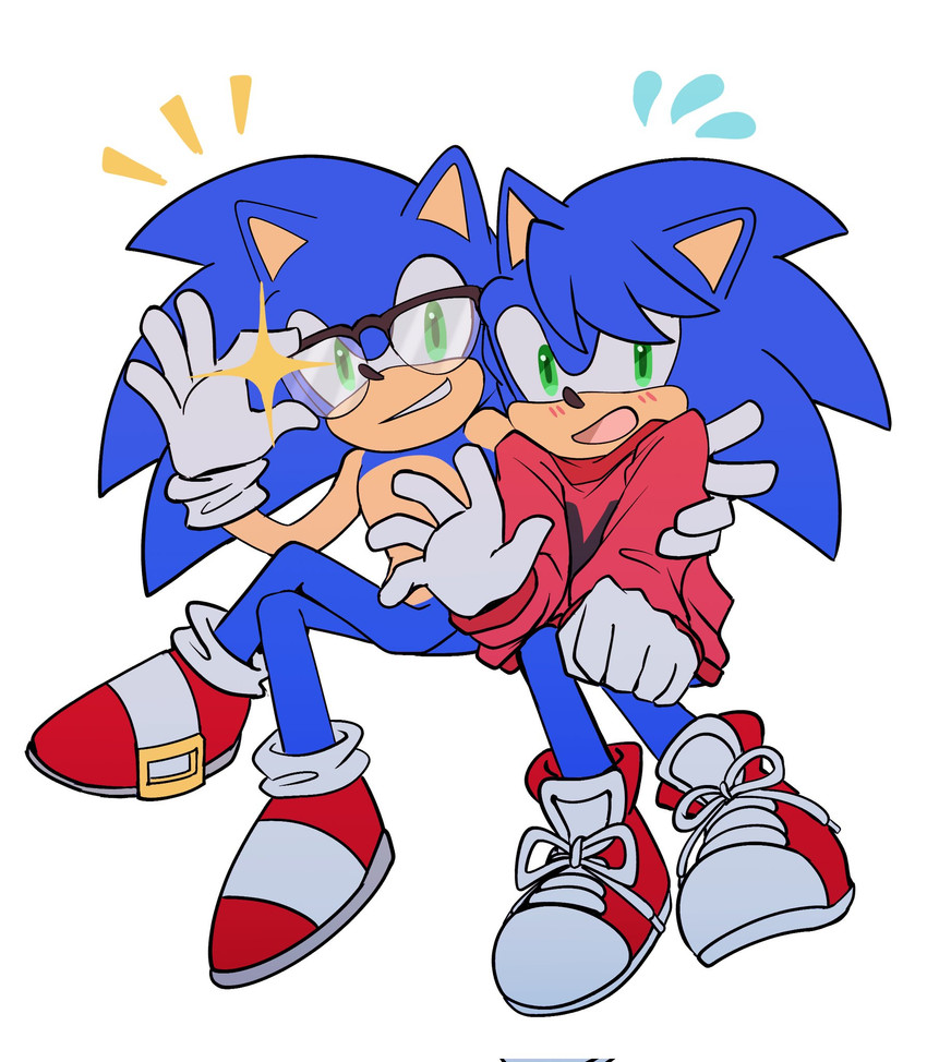 nicky and sonic the hedgehog (sonic the hedgehog (series) and etc) created by sath chocowal