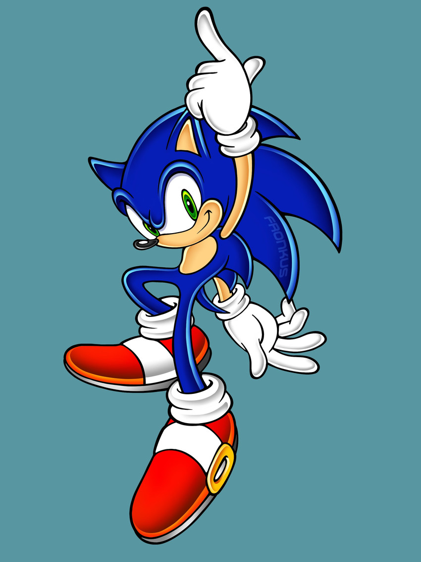 sonic the hedgehog (sonic the hedgehog (series) and etc) created by fronkus