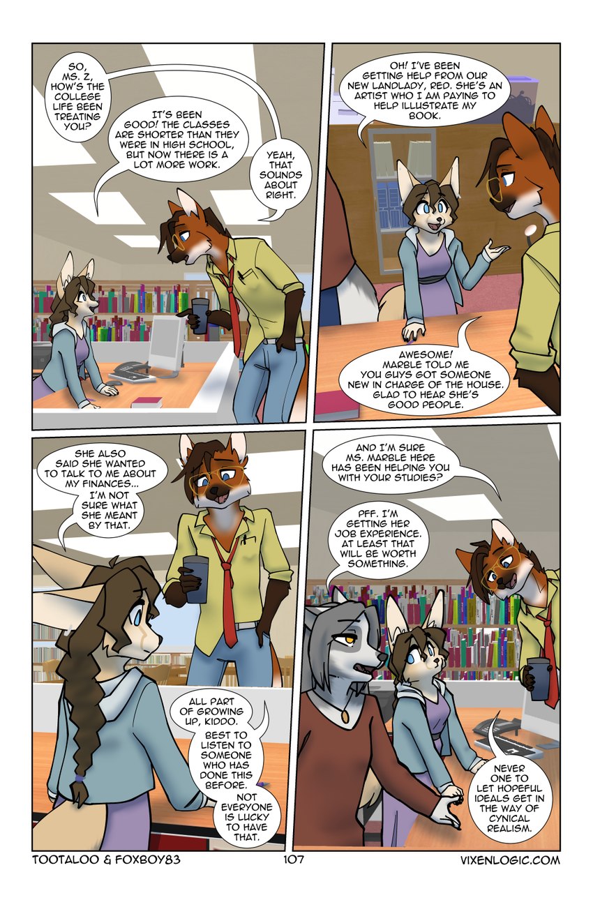 manny, marble, and zerda (vixen logic) created by foxboy83 and tootaloo