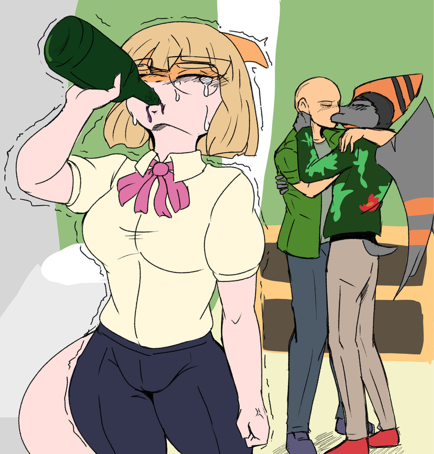 anon, naomi, and naser (goodbye volcano high and etc) created by nasu no itame98