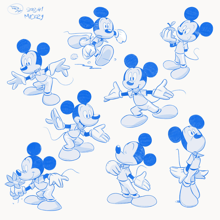mickey mouse (disney) created by federico maria cugliari