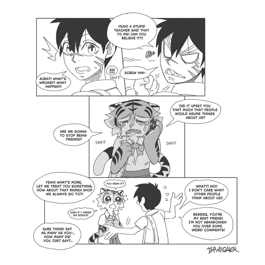 aura and haruki created by drawligator