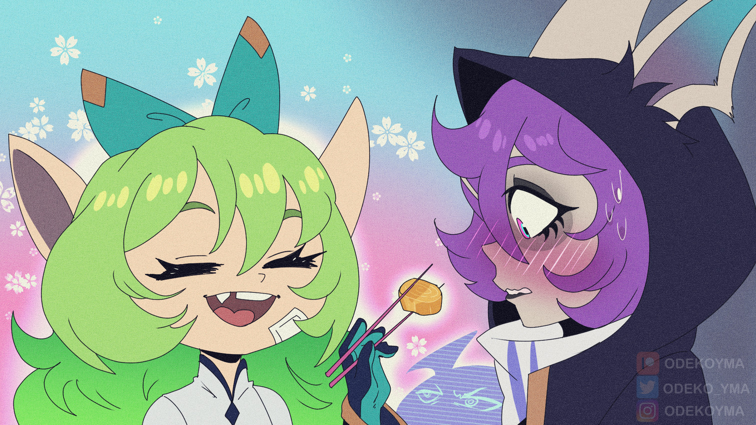 lulu, shadow, and vex (league of legends and etc) created by odeko-yma