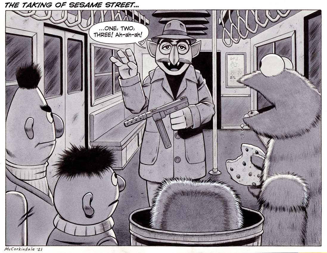 bert, cookie monster, count von count, ernie, and oscar the grouch (the taking of pelham one two three and etc) created by bruce mccorkindale