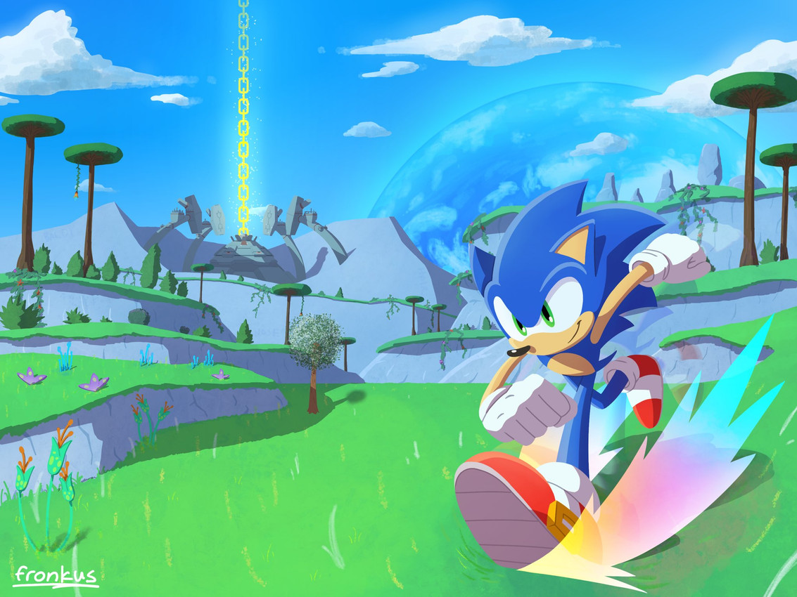 sonic the hedgehog (sonic the hedgehog (series) and etc) created by fronkus