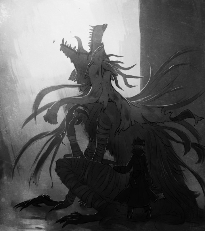 the hunter and vicar amelia (sony interactive entertainment and etc) created by klaufir