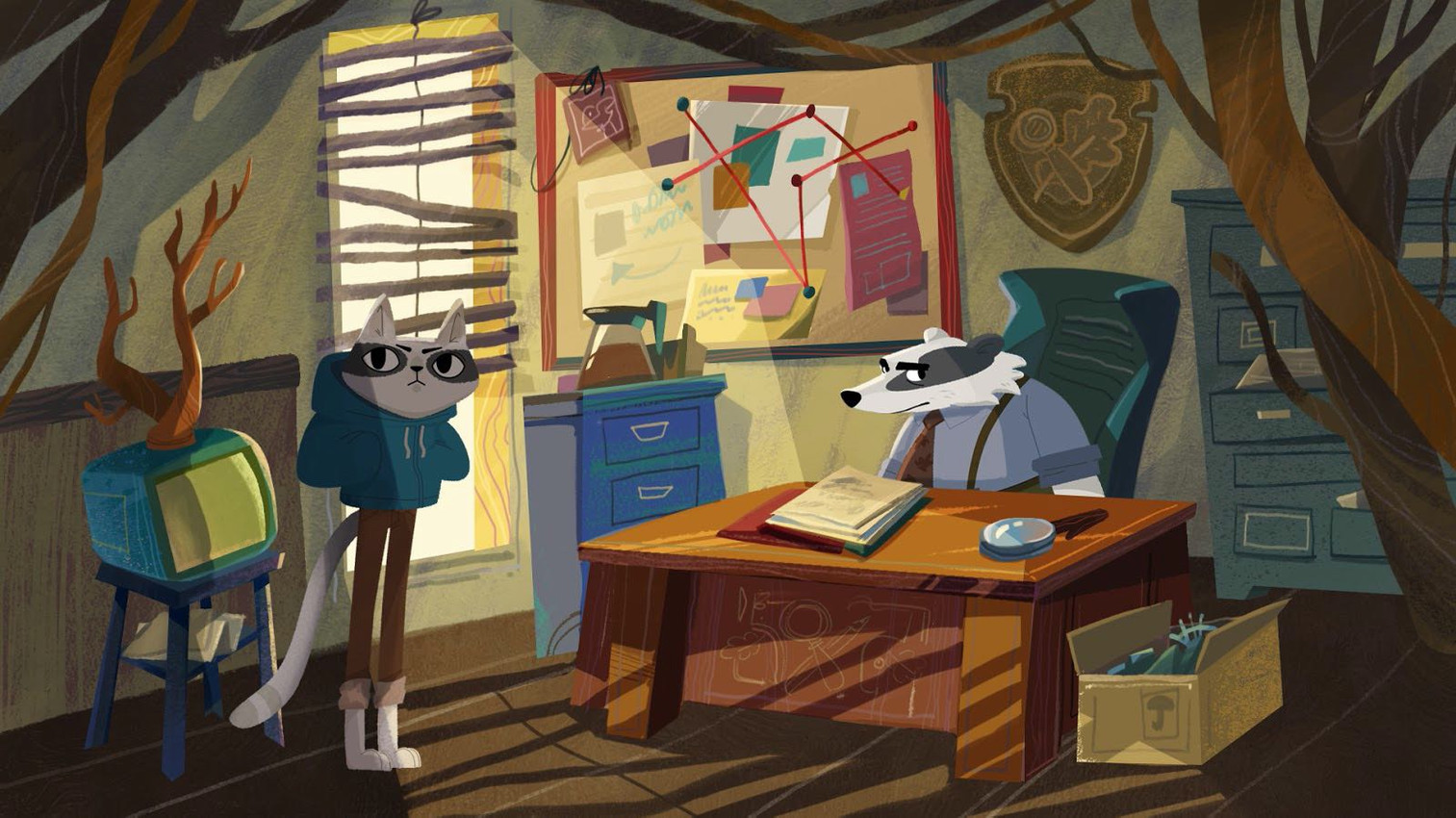 badgercat and chief badger (beastly crimes (2024) and etc) created by natalia grofpel