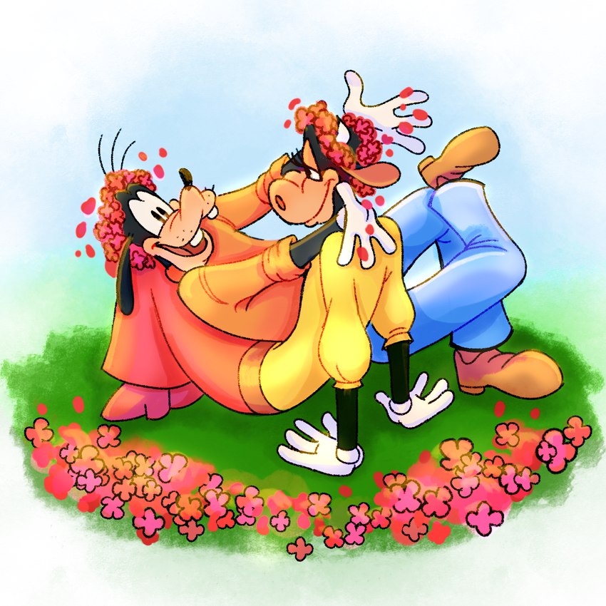 clarabelle cow and goofy (disney) created by skullse-mi
