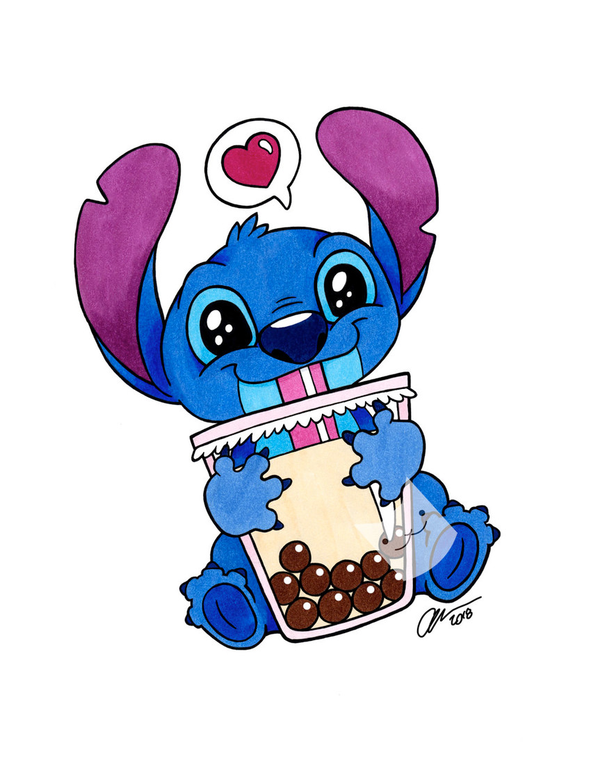 stitch (lilo and stitch and etc) created by cloud cat arts