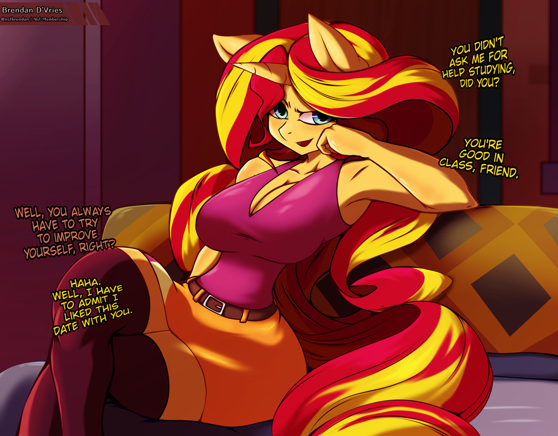 sunset shimmer (equestria girls and etc) created by brennan d vries