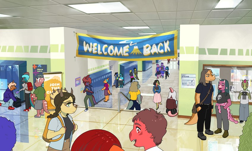 annie and mikey (goodbye volcano high) created by ko op