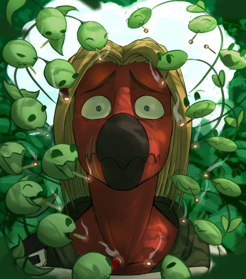 fan character, planta fumeta, and vladeshka (cavemanon studios and etc) created by half-coco