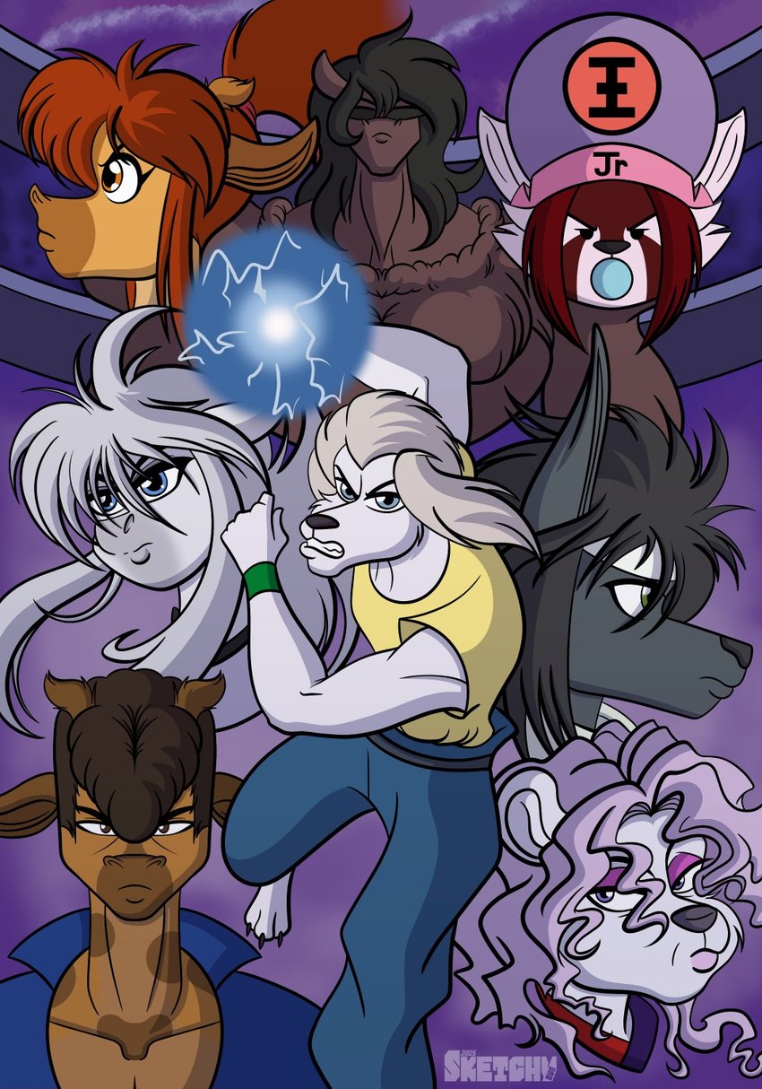 nightshade, alabaster, sebastian, patrick, markus, and etc (yu yu hakusho) created by sketchybug
