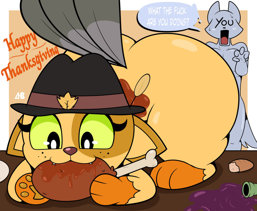 aki and ych (thanksgiving) created by luanctoons