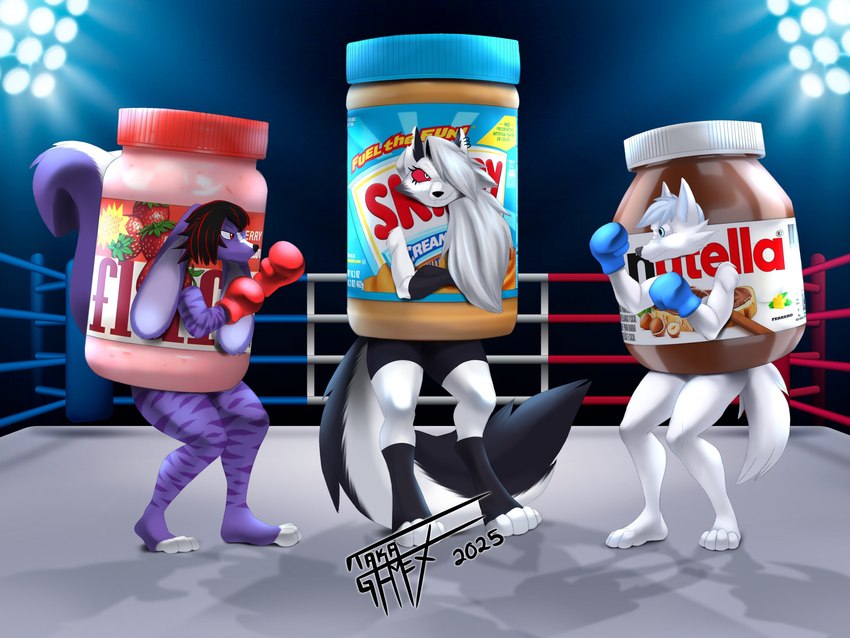 loona, marshmallow fluff, sundae, and wendy (helluva boss and etc) created by taka studio