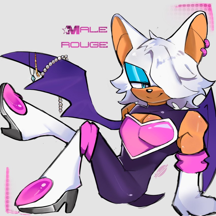 rogue the bat and rouge the bat (sonic the hedgehog (series) and etc) created by shadsonline