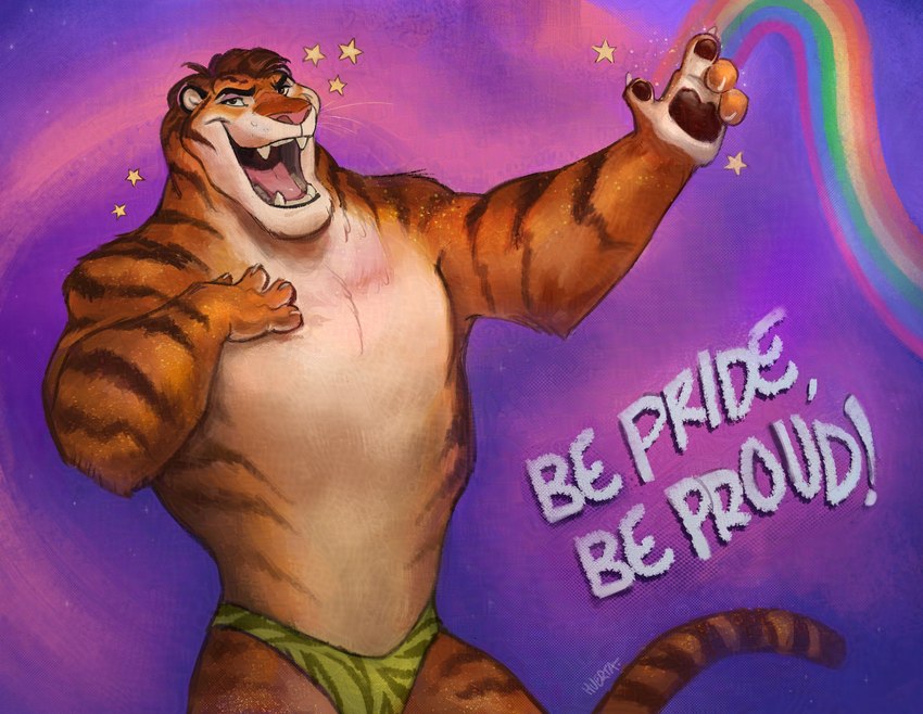 tiger dancer (lgbt pride month and etc) created by gamutfeathers