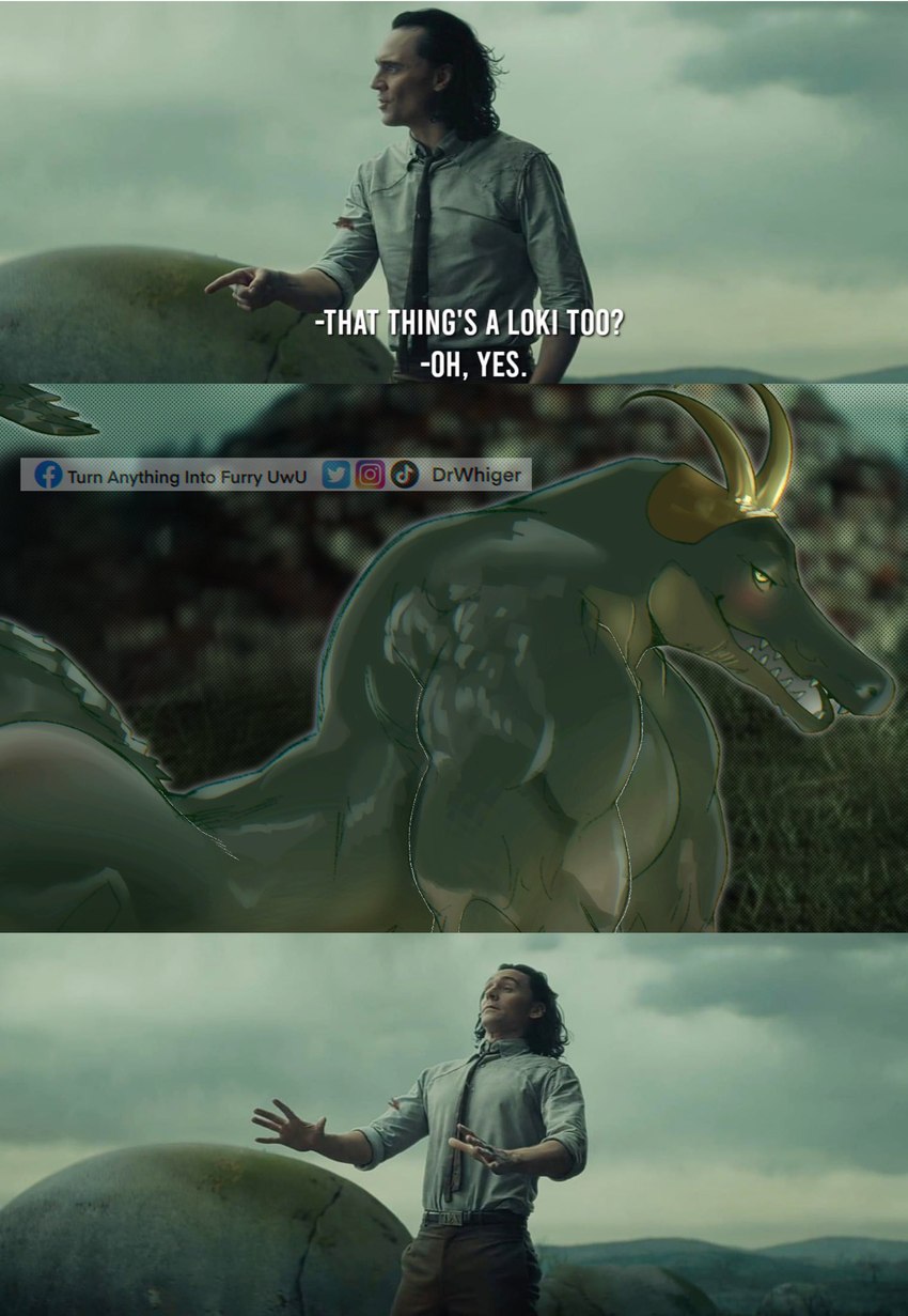 alligator loki and loki (loki (tv series) and etc) created by dr.whiger