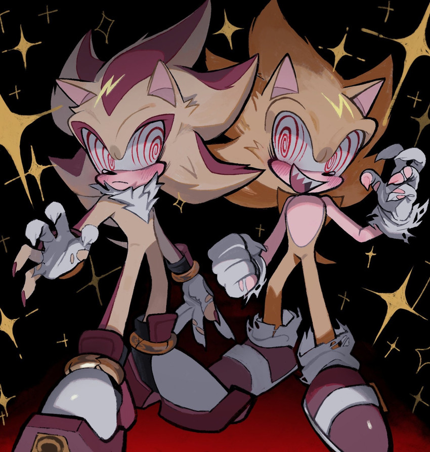 super shadow, super sonic, and super sonic (sonic the hedgehog (series) and etc) created by xxxxx jjz