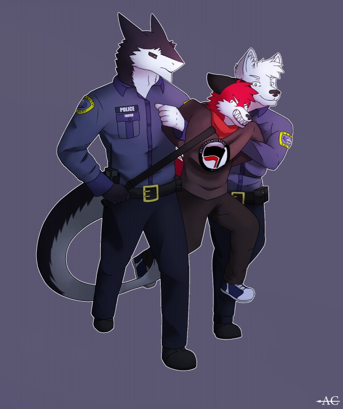 hans and riku tavash (antifaschistische aktion) created by anonymous artist