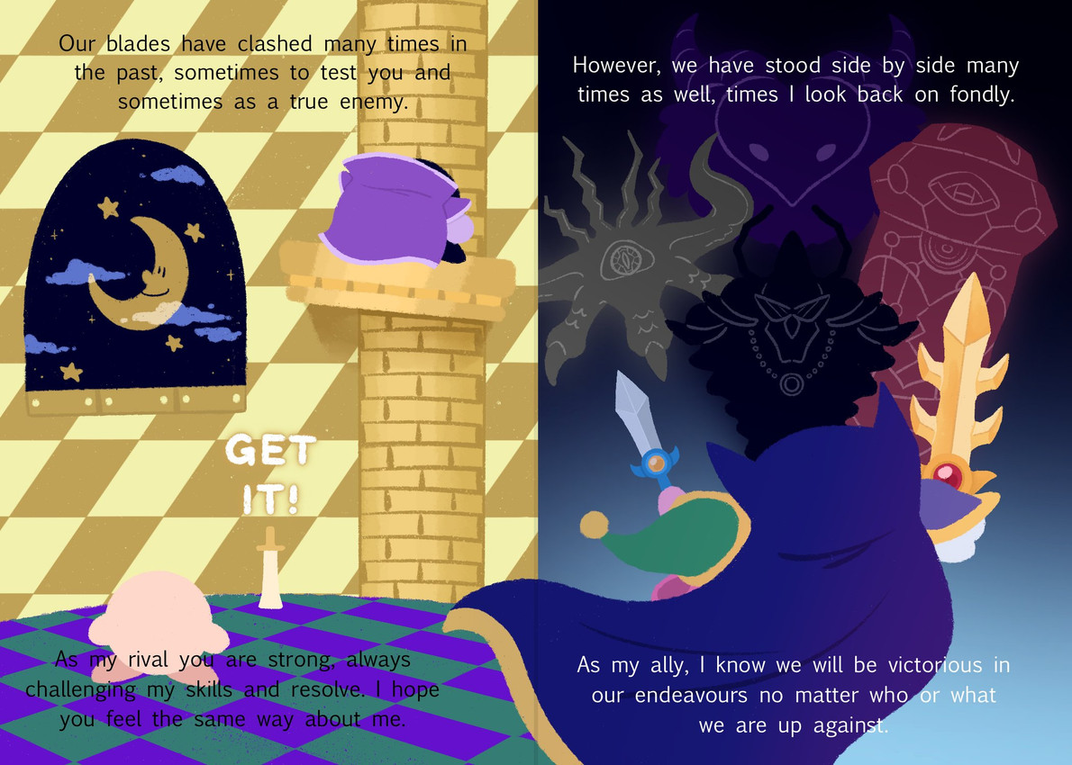 nightmare, master crown, void termina, meta knight, sword kirby, and etc (kirby's return to dream land and etc) created by dragonitepaw