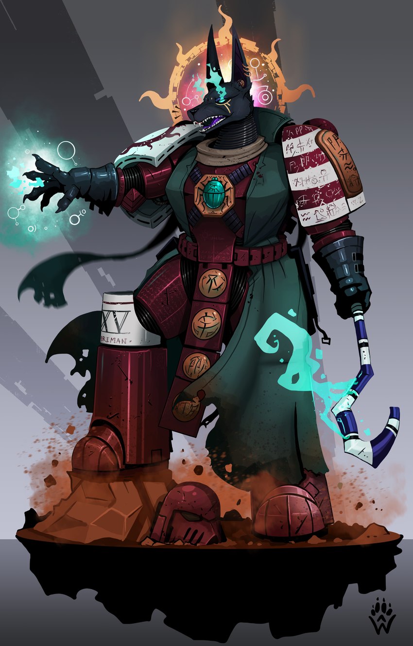 ahzek ahriman, librarian, and thousand sons (warhammer (franchise) and etc) created by wolfdawg