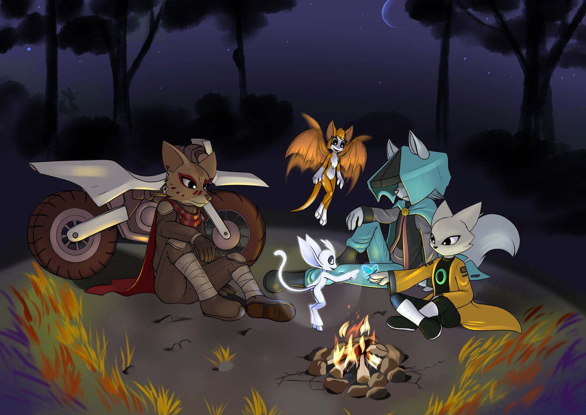 dust, fidget, laika, ori, and yi (laika aged through blood and etc) created by mancoin