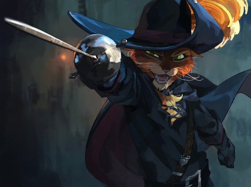 puss in boots (puss in boots (franchise) and etc) created by luxjii