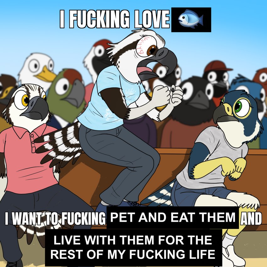 katie and lizzy (spongebob shouting (meme) and etc) created by fish birb