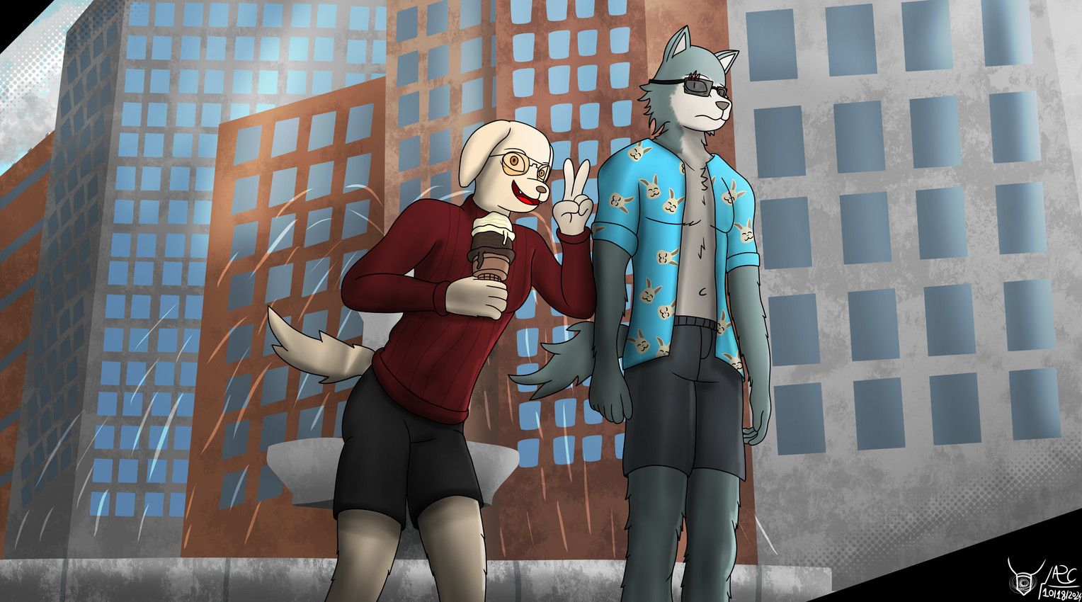 haru, jack, and legoshi (beastars) created by secretagentarc