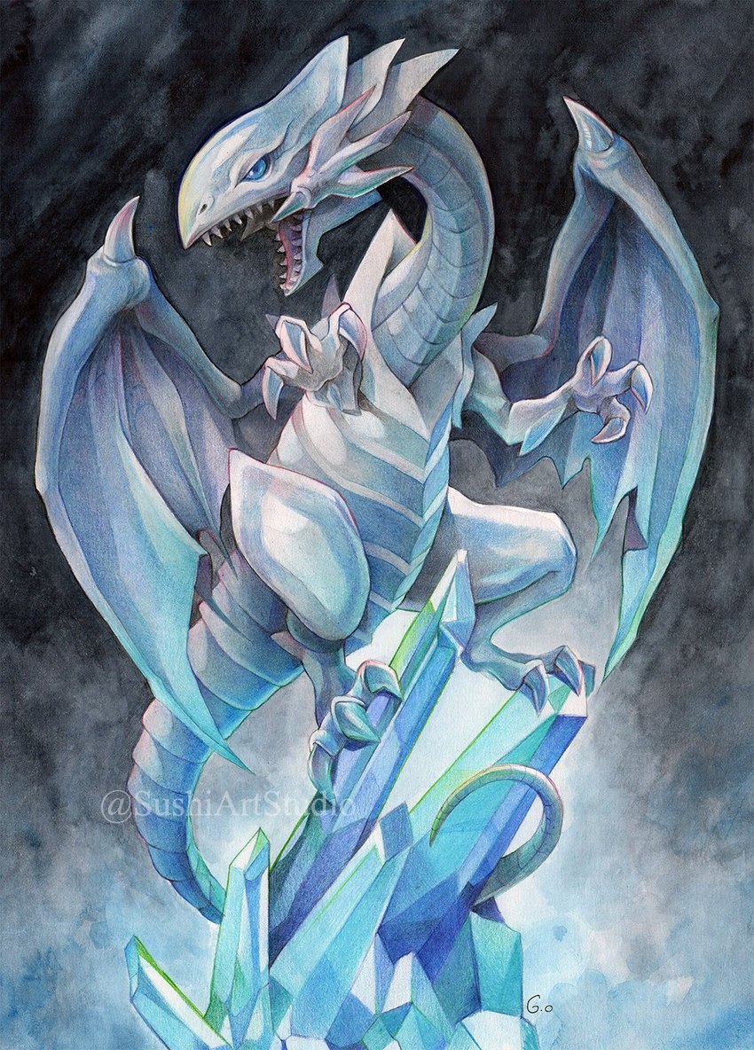 blue-eyes white dragon (mythology and etc) created by sushiartstudio