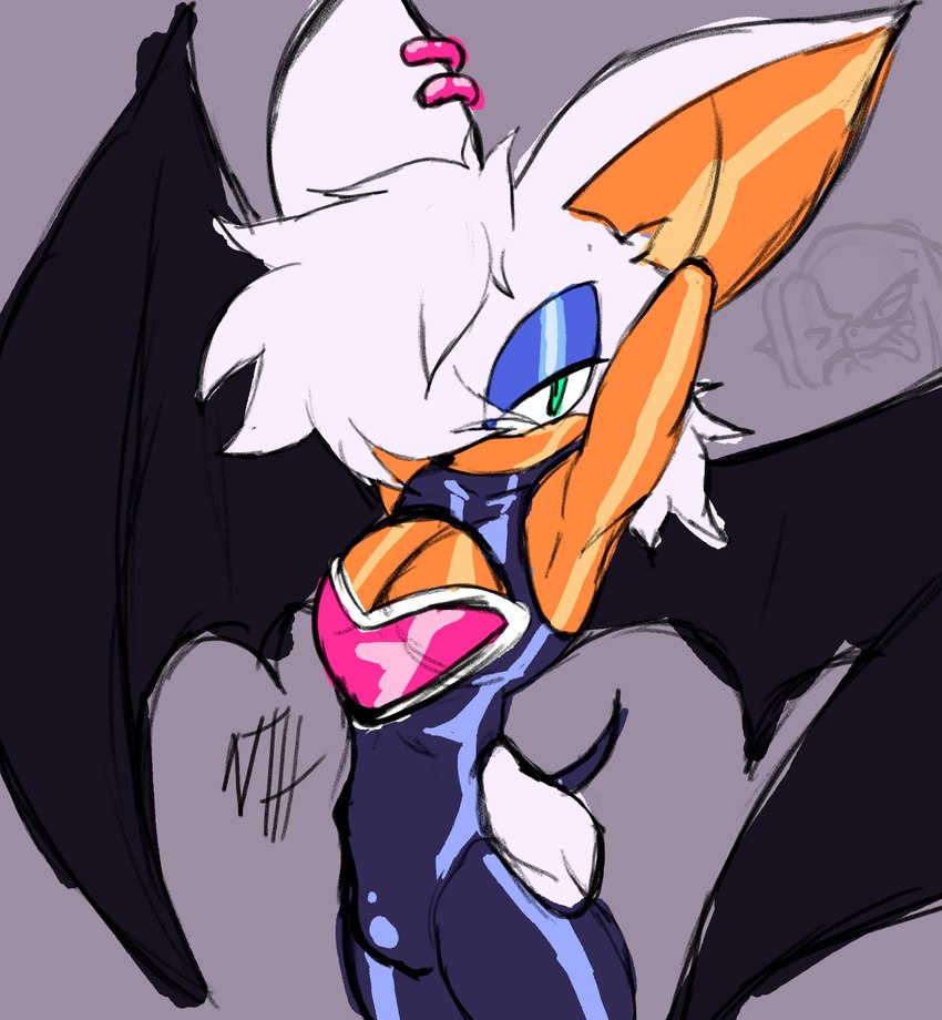 rogue the bat and rouge the bat (sonic the hedgehog (series) and etc) created by n t h1