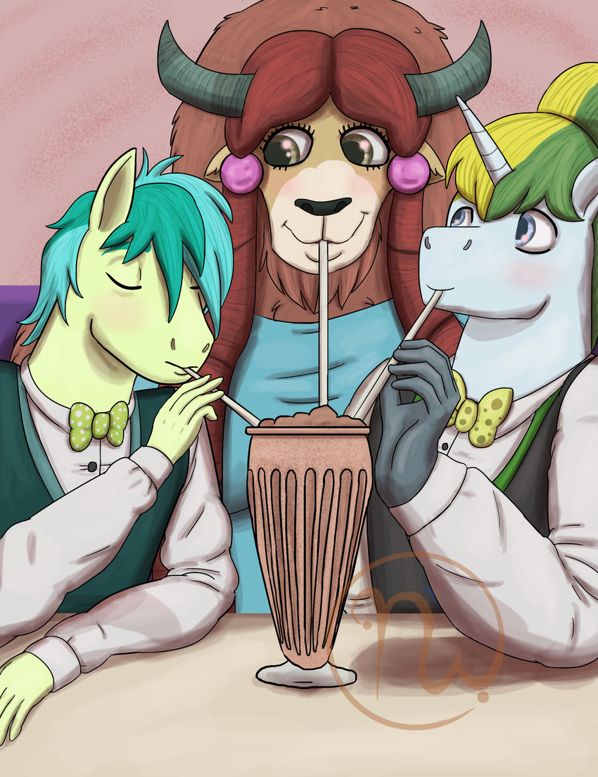 fan character, sandbar, sol bright, and yona yak (friendship is magic and etc) created by skywater