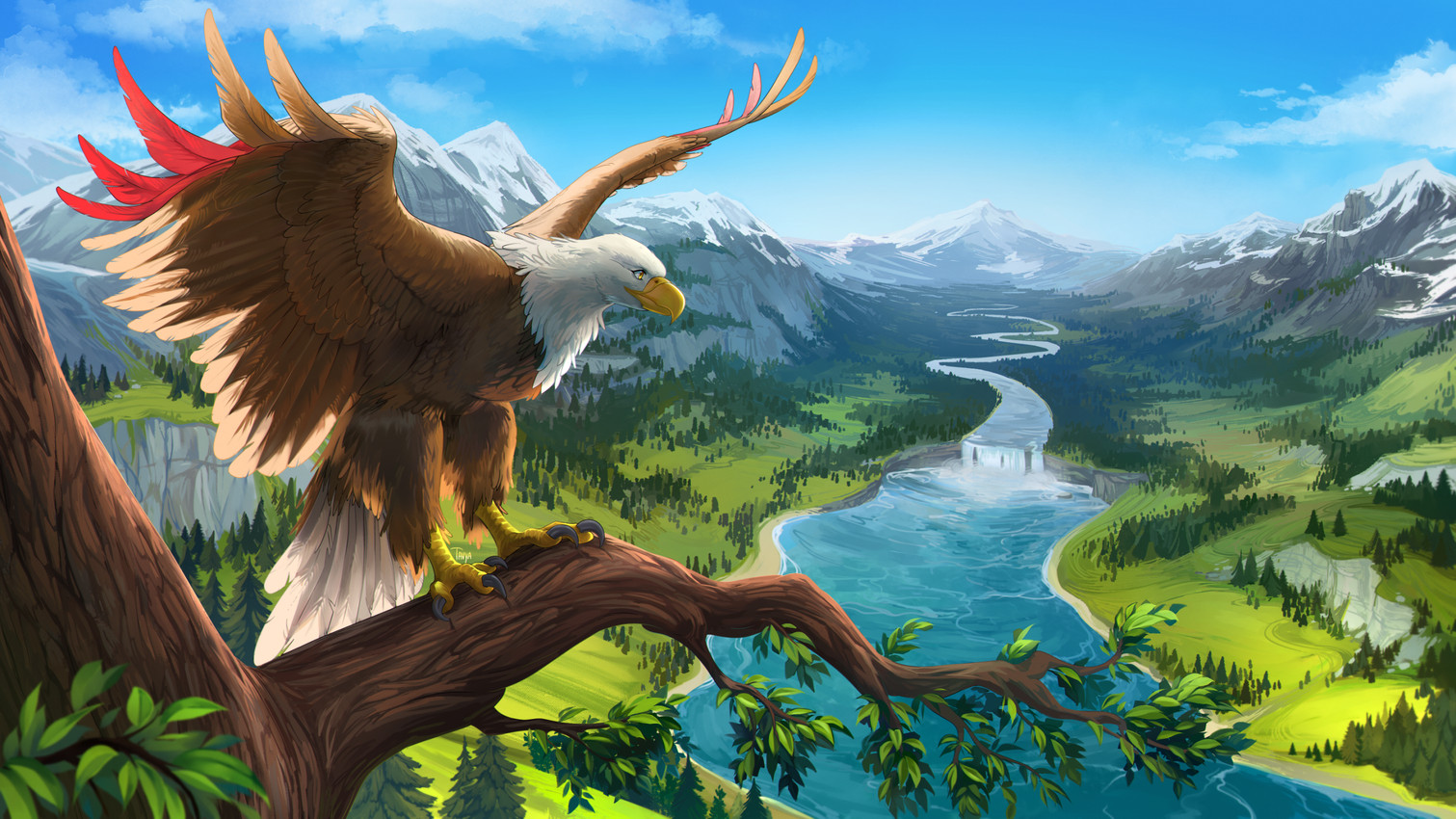 annie the eagle created by tavyapl