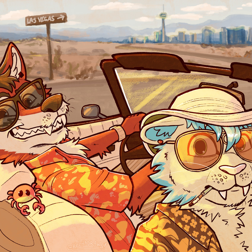 ezo and kaito (fear and loathing in las vegas) created by keenadraws