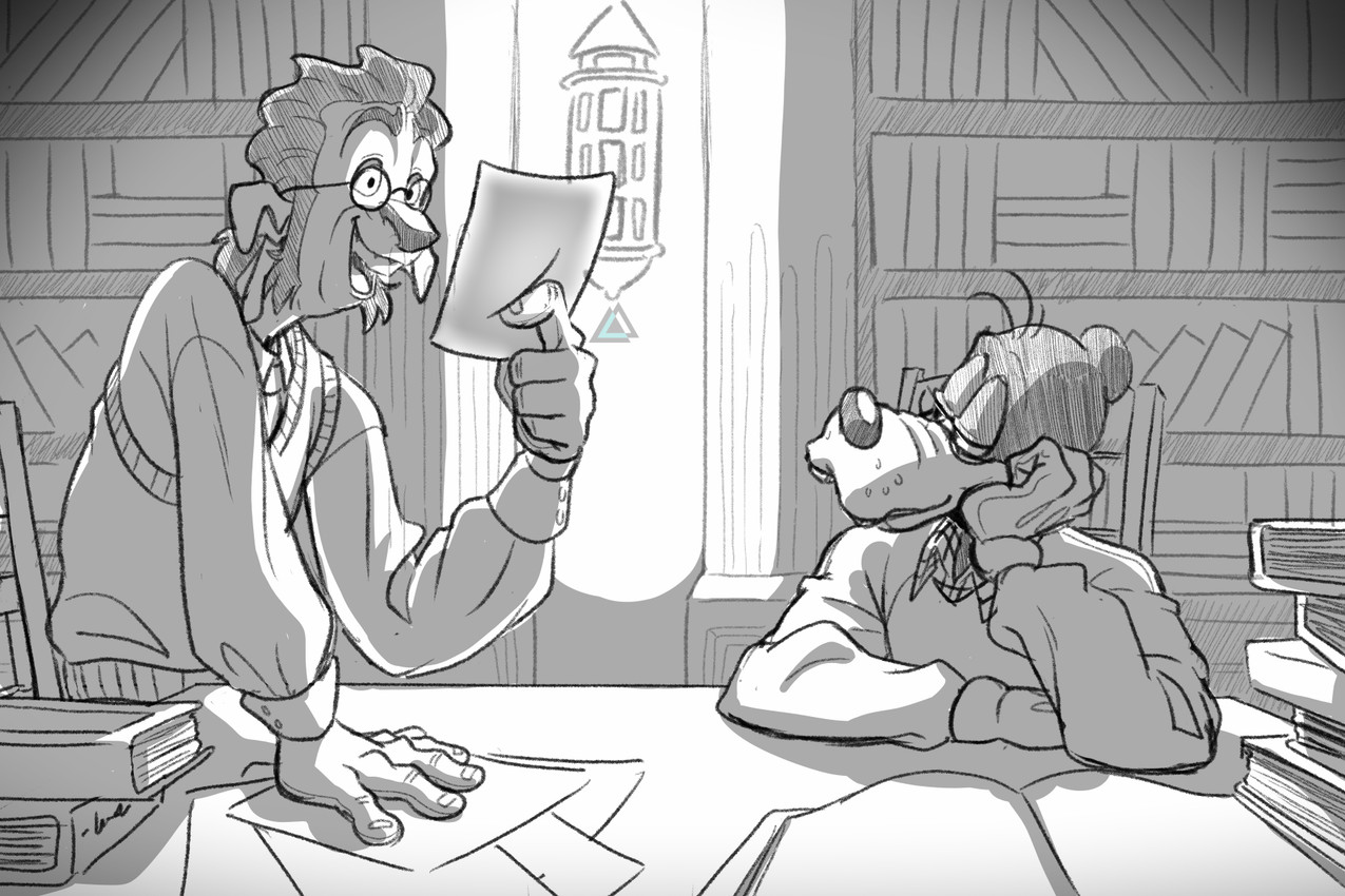 delbert doppler and goofy (treasure planet and etc) created by prismanoodle (artist)