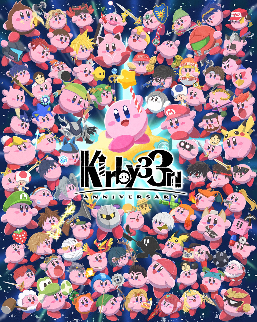sephiroth, villager, isabelle, bayonetta, sora, and etc (nintendo entertainment system and etc) created by ara love kirby