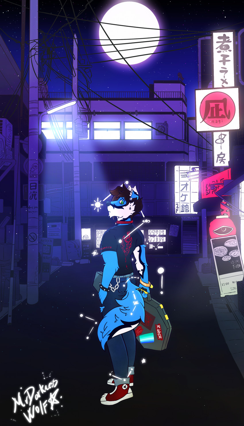 rex darkness wolf (bocchi the rock) created by mrdarknesswolf