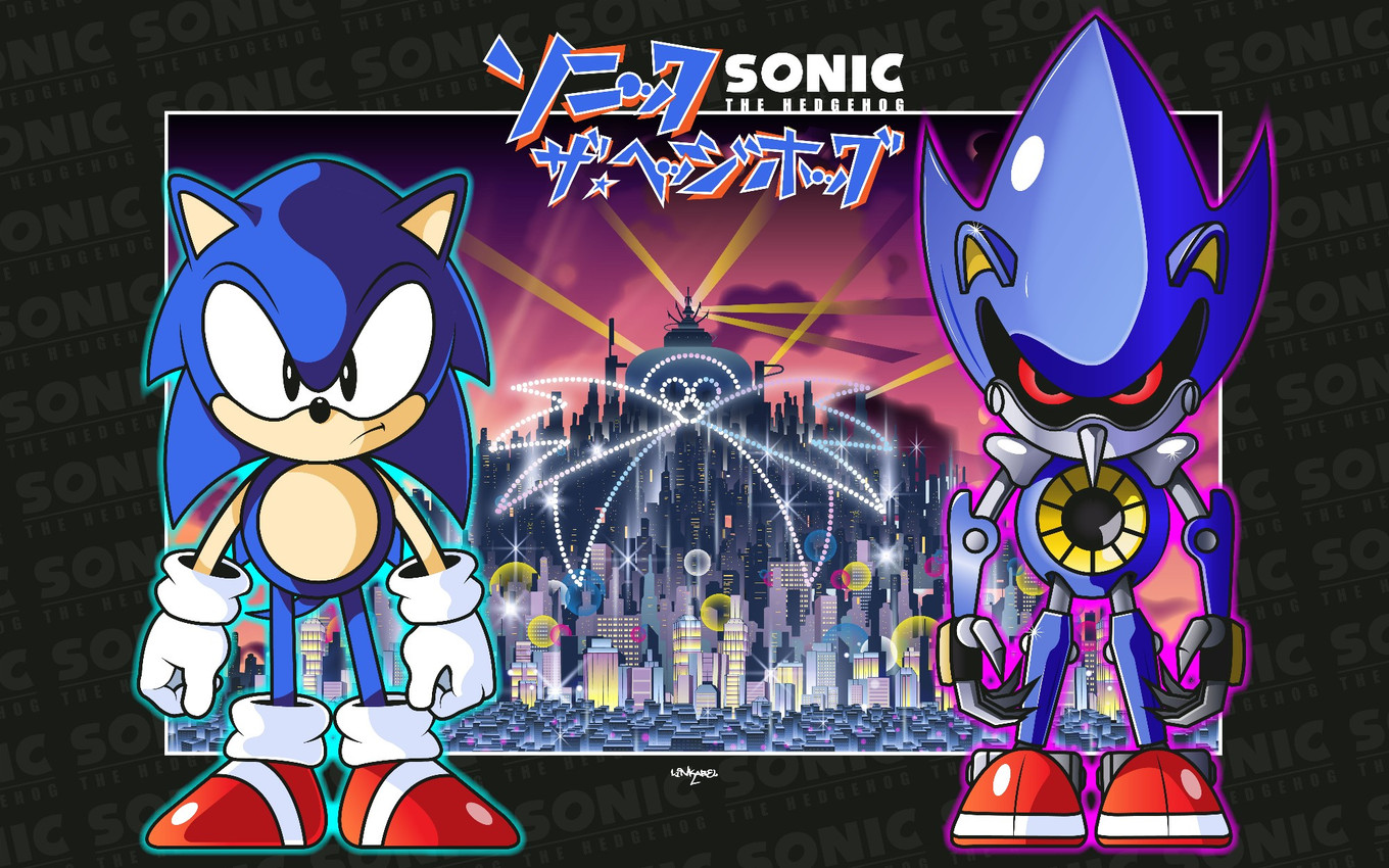 classic sonic, metal sonic, and sonic the hedgehog (sonic the hedgehog (series) and etc) created by abelmunizjr