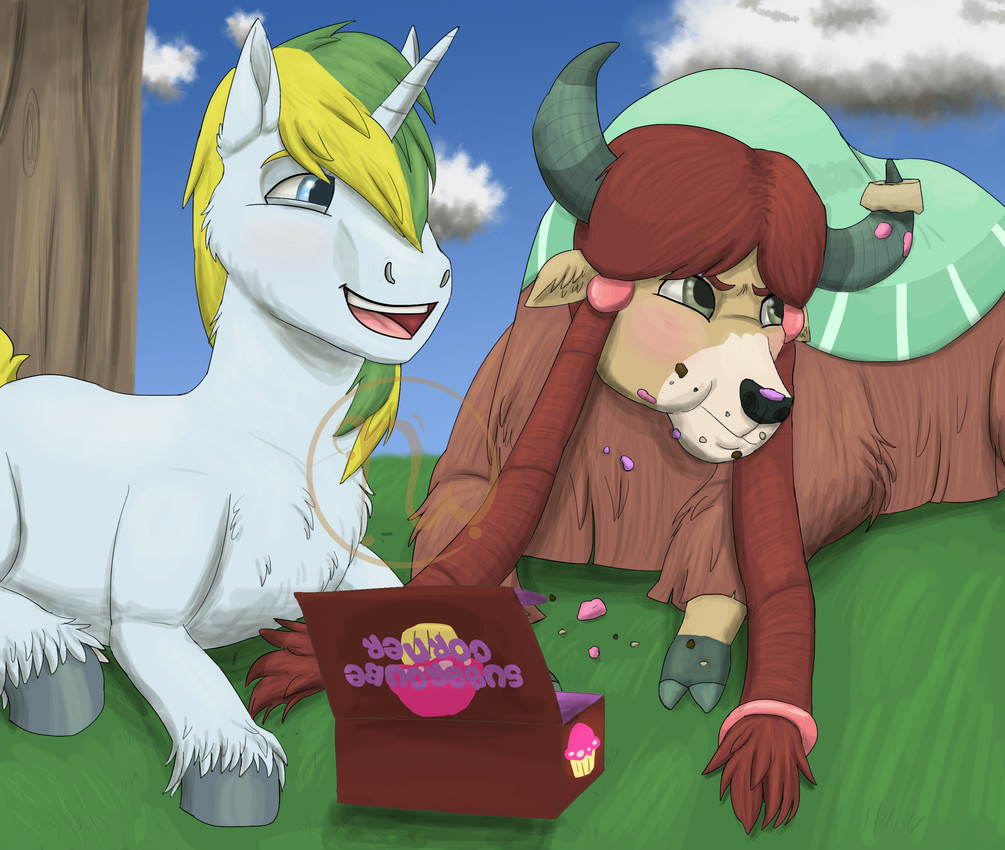 fan character, sol bright, and yona yak (friendship is magic and etc) created by skywater
