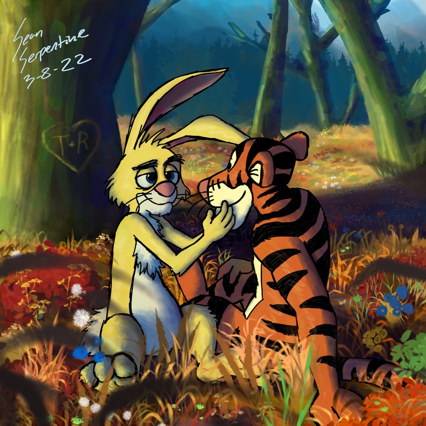 precious, rabbit, and tigger (winnie the pooh (franchise) and etc) created by sean serpentine