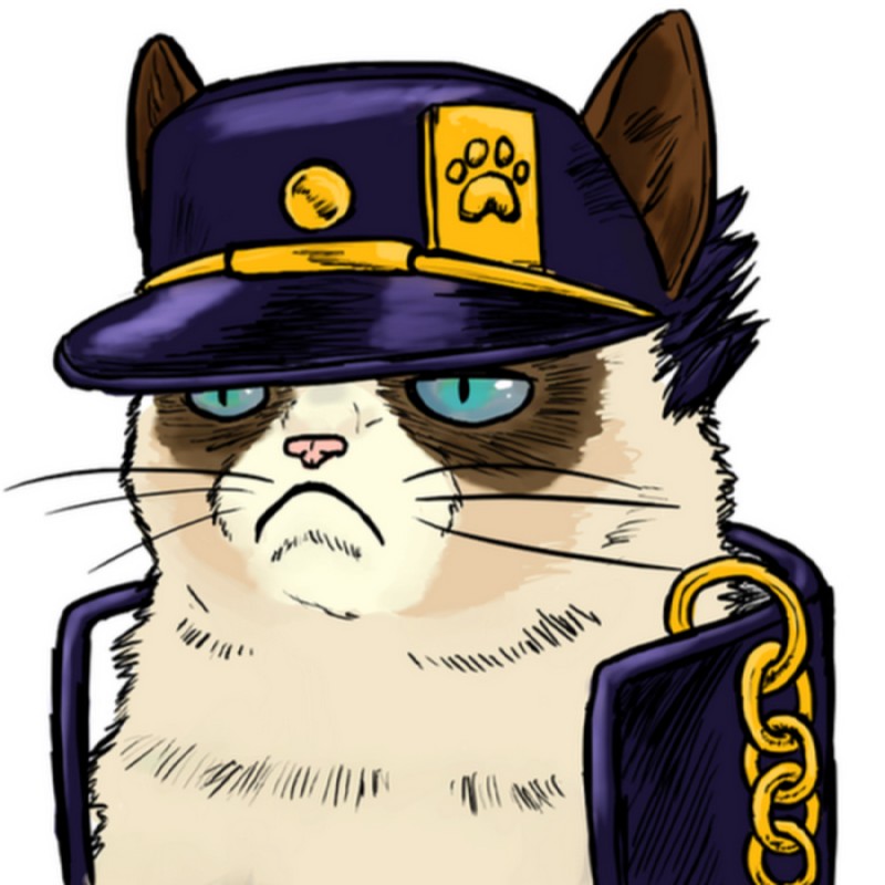 jotaro kujo and tardar sauce (jojo's bizarre adventure) created by amyjohnson87
