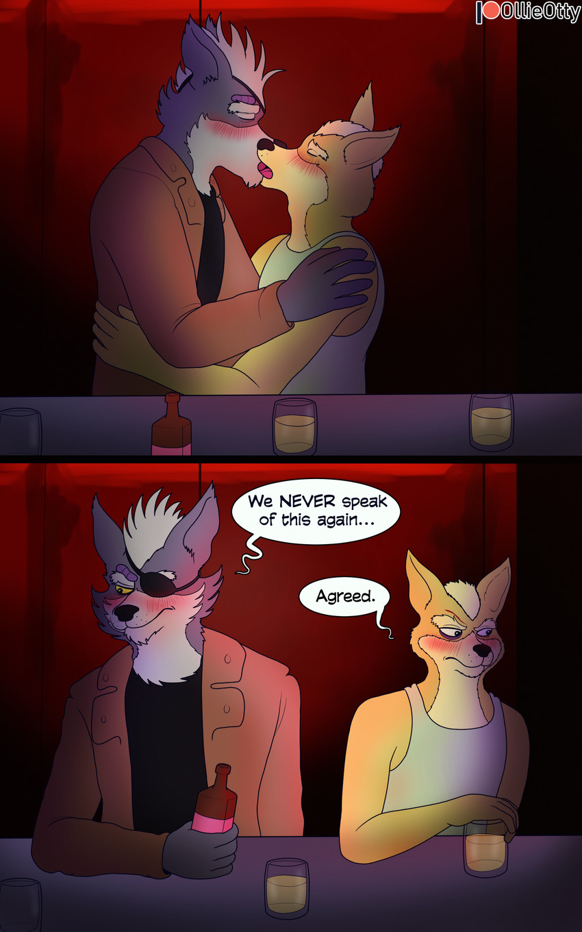 fox mccloud and wolf o'donnell (a fox in space and etc) created by ollieotty