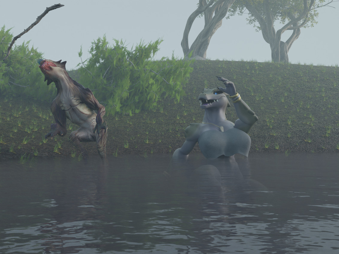 kroxigor (h. p. lovecraft and etc) created by flailingfornication